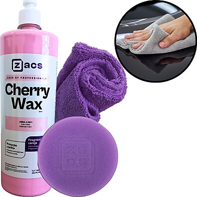 Cera Automotiva 4x1 Cherry Wax Zacs: Limpeza e Brilho!
