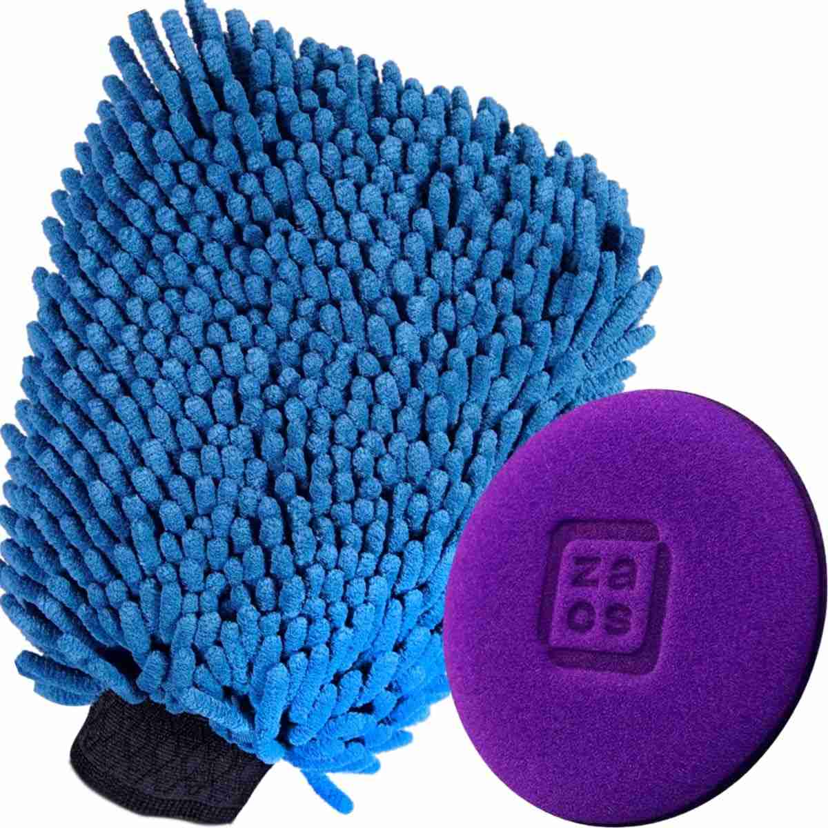 Kit Essencial Yamase: Luva Microfibra JS + Aplicador Espuma para Cera Automotiva
