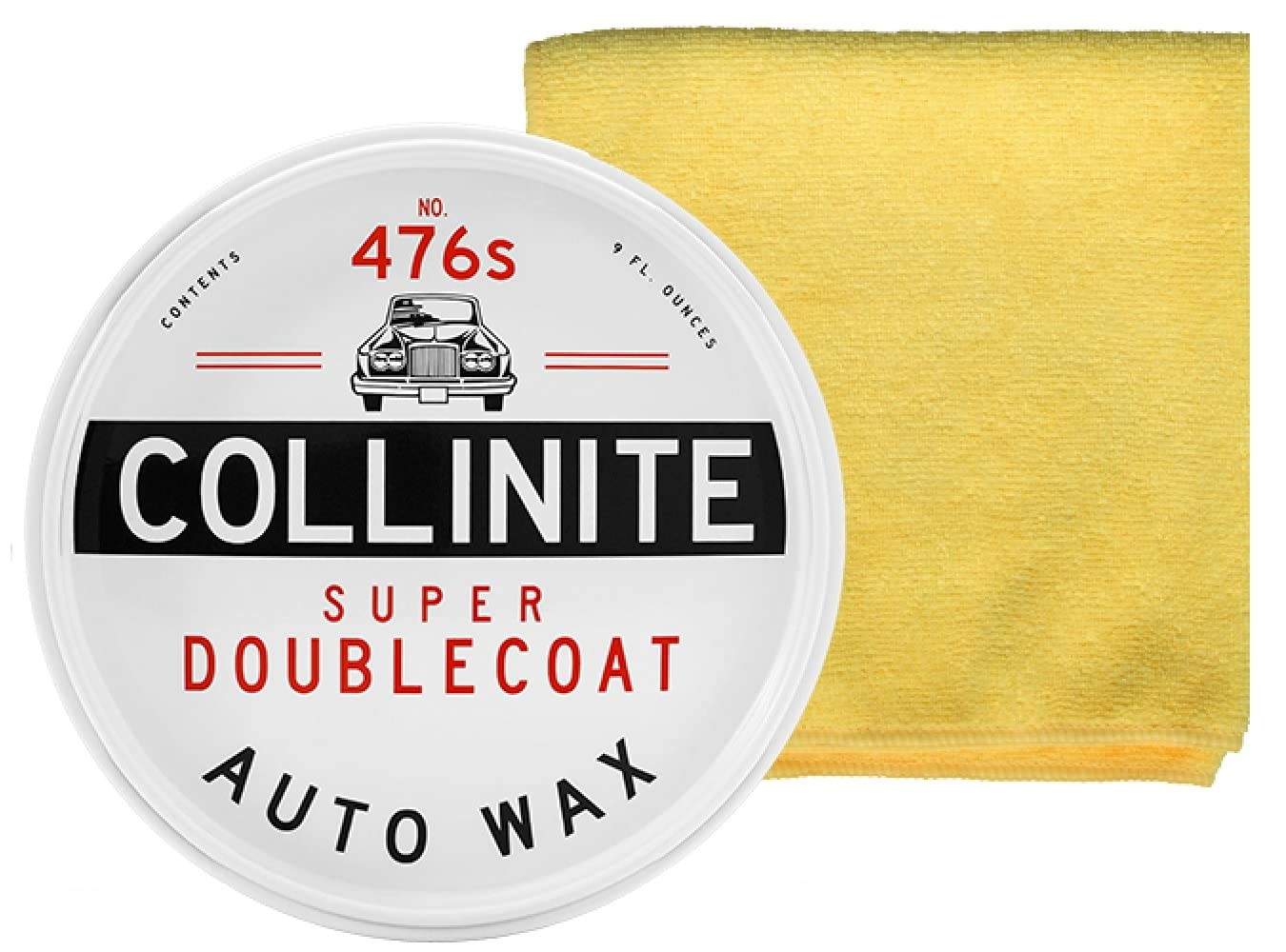 Collinite Combo de toalha de cera automática Super Doublecoat 476S