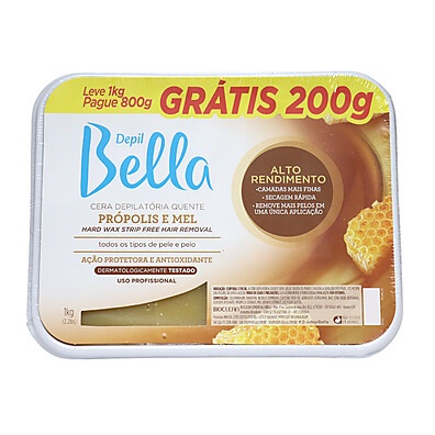 Cera Depil Bella Própolis e Mel: Pele Lisa e Sem Dor!