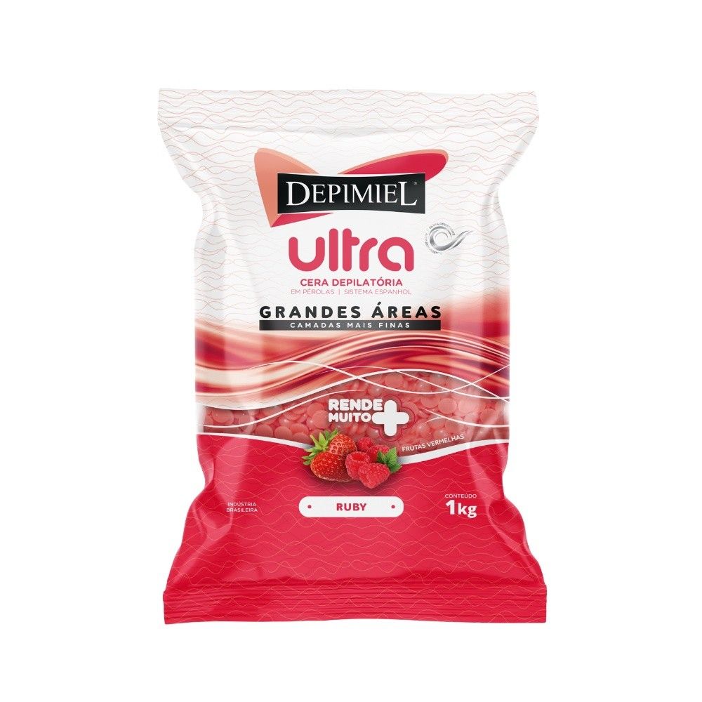 Cera Depilatória Frutas Vermelhas 1kg: Pele Lisa e Perfumada
