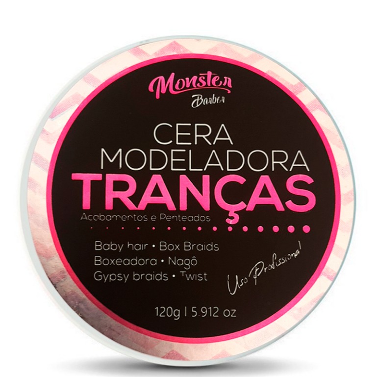 Cera Modeladora Monster Barber 120g: Domine Seu Estilo com Fixação Monstruosa