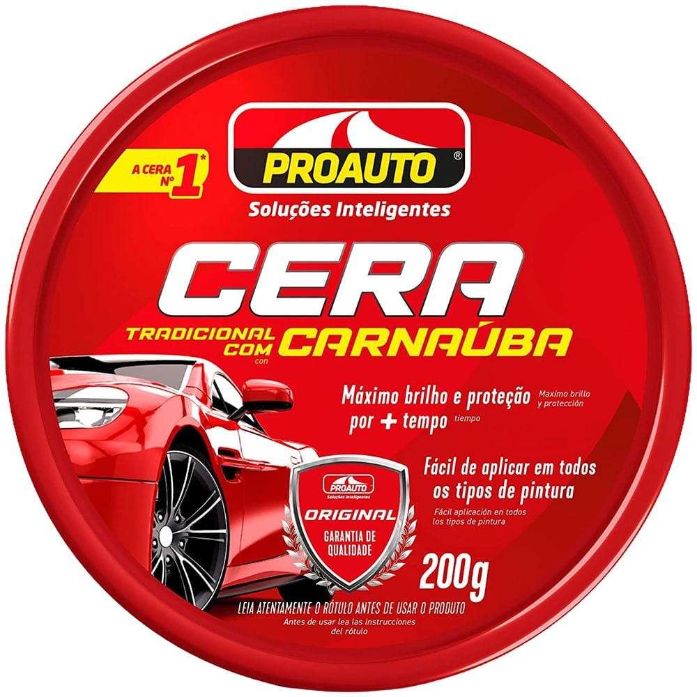 Cera Proauto Carnaúba 200g: Brilho e Proteção!