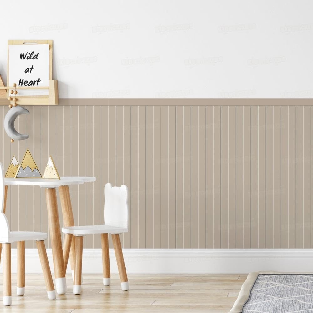 Adesivo Decorativo Infantil Lavável - Estilo Cerca Ripado | Ideal para Quarto, Escola e Brinquedoteca