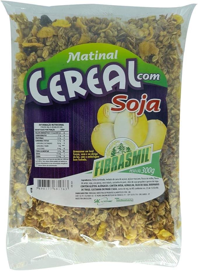 GRANOLA CEREAL MATINAL COM SOJA FIBRASMIL 300G