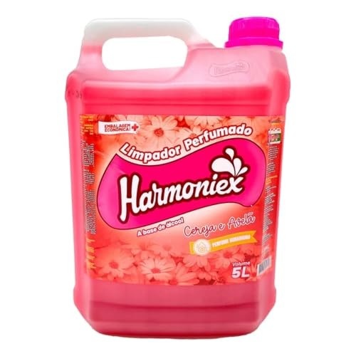 Limpador Perfumado Multiuso Cereja e Avelã Harmoniex 5L - Limpeza Profunda com Fragrância Duradoura