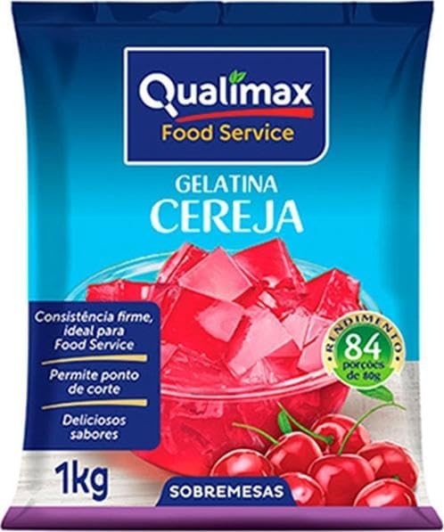 Gelatina Cereja Qualimax