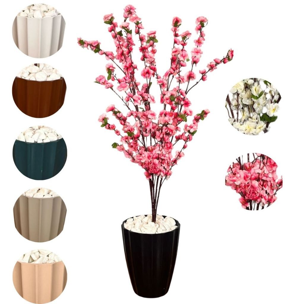Cerejeira Artificial Rosa Bebê com Vaso: Decore Sem Manutenção