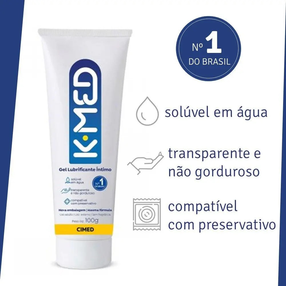 Kit 3 Gel Lubrificante K-Med 100g – Hidratação e Conforto na Medida Certa
