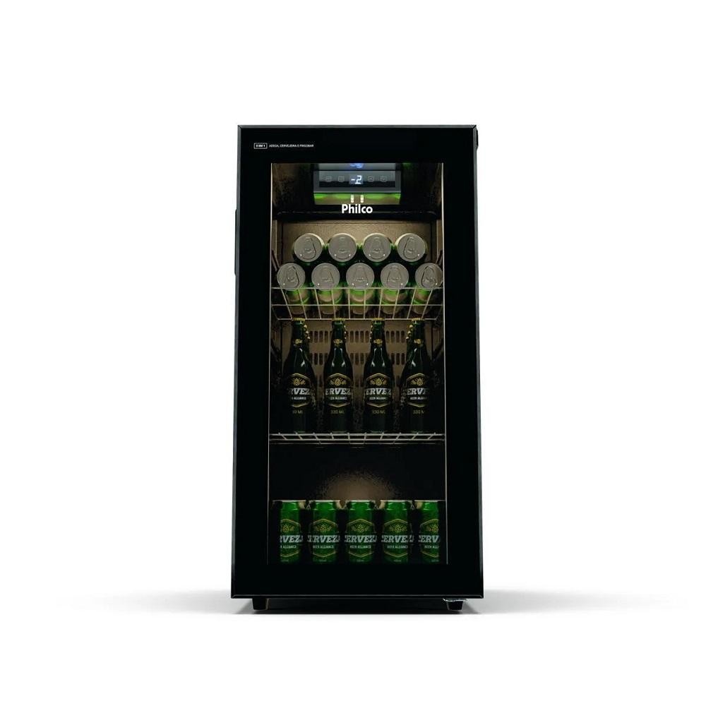 Cervejeira Philco 91L: 3 em 1, Gelada Perfeita!