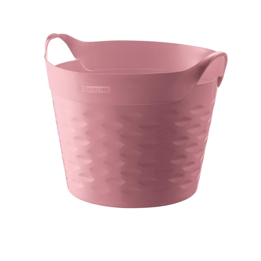 Cesto Organizador Rosa 20L: Organize com Estilo!