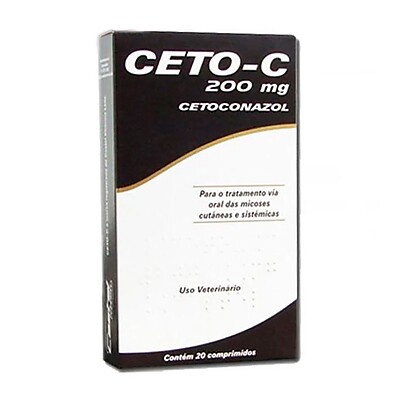 Ceto-C 200mg: Elimine Fungos em Pets