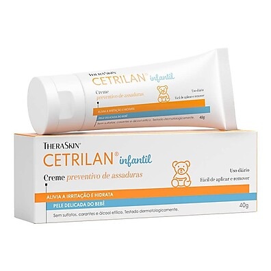 Cetrilan Creme Preventivo de Assaduras 40g – Proteção Real para a Pele do Bebê