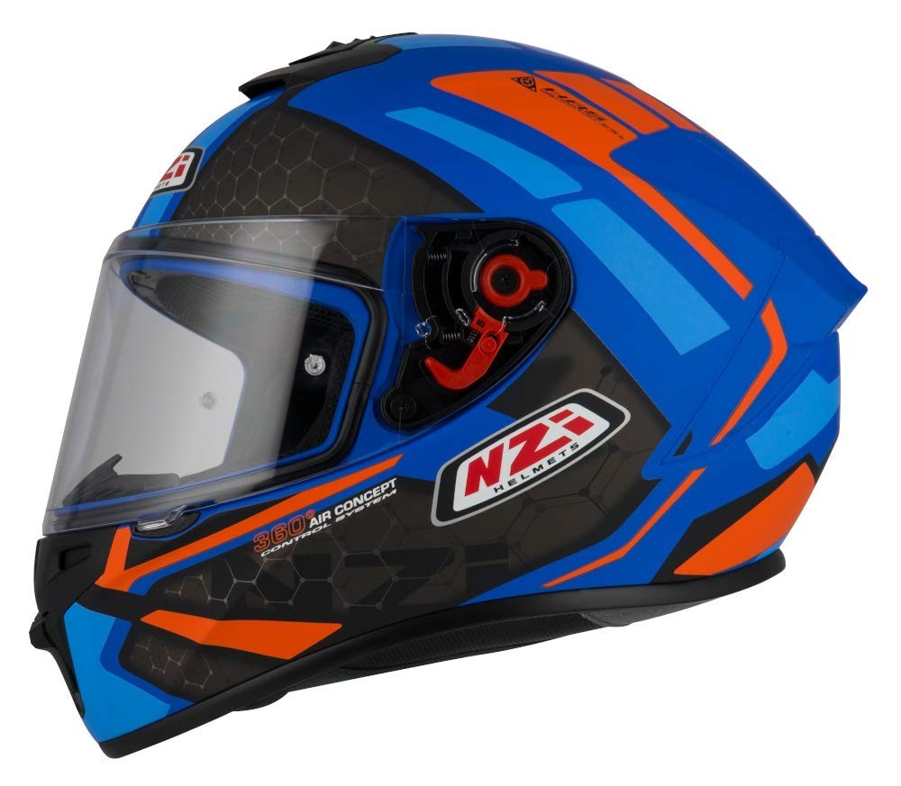 Capacete Nzi Trendy Overtaking Azul Céu: Segurança e Estilo para Sua Pilotagem