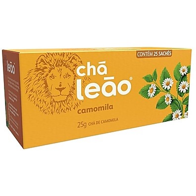 Chá Camomila Leão: Relaxamento em 25 Sachês