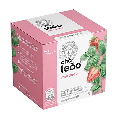 Chá de Morango Leão Fuze: 10 Unidades de Sabor!
