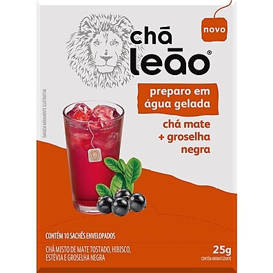 Chá Leão Água Gelada: Mate com Groselha Negra - Refrescância!