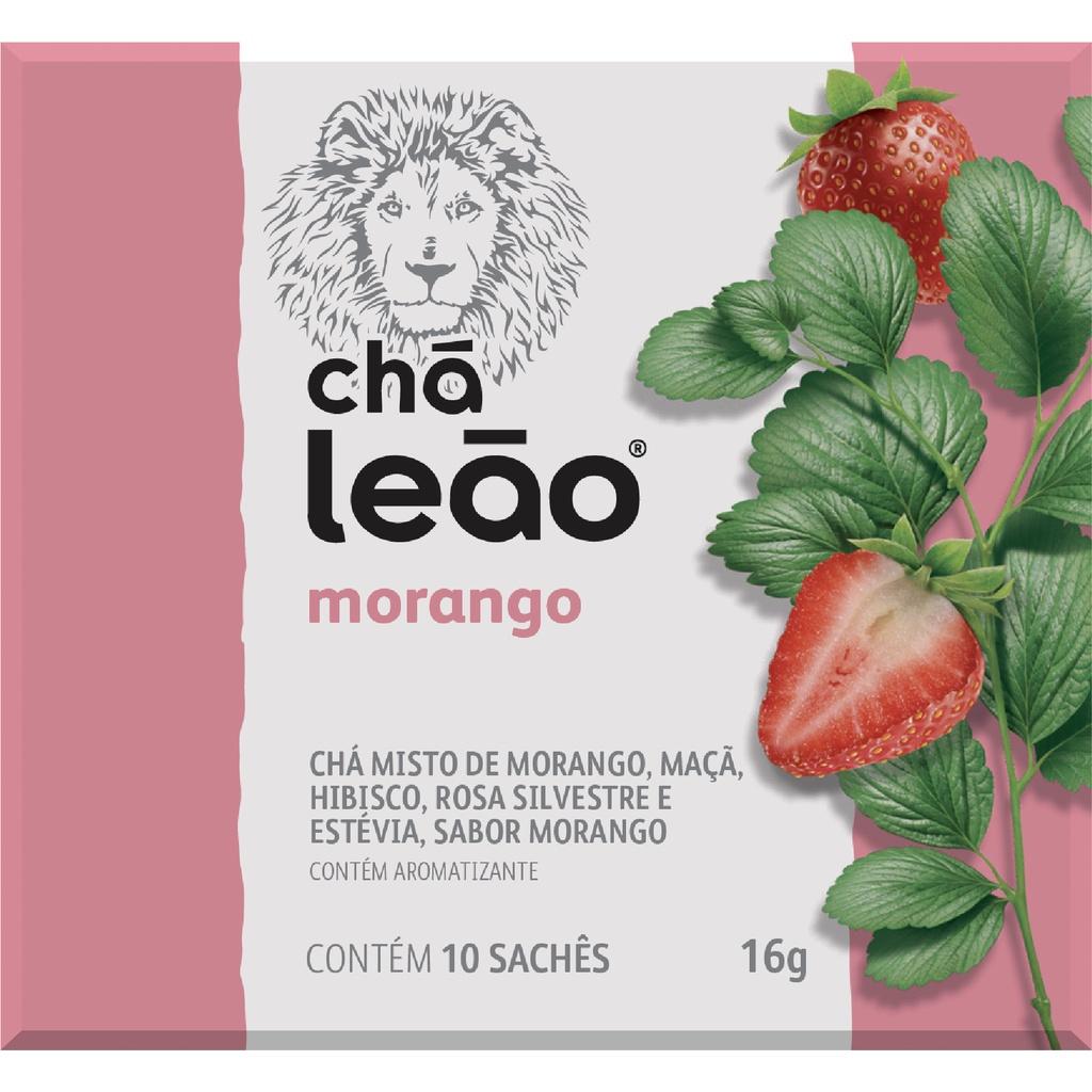 Chá Leão Morango: Sabor e Aroma Premium em 10 Sachês