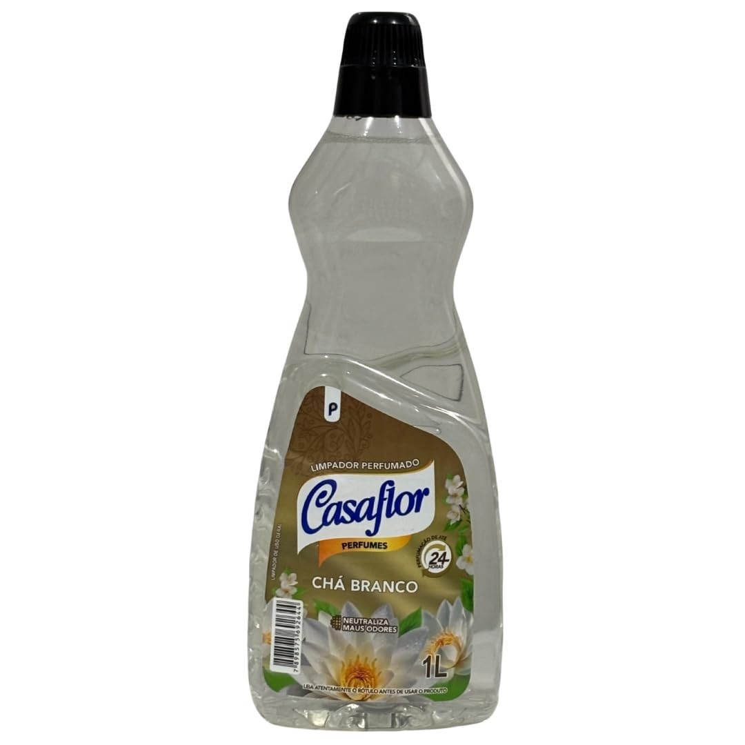 Limpador Perfumado Casaflor 1L Chá Branco - Limpeza Leve e Perfumada para Sua Casa