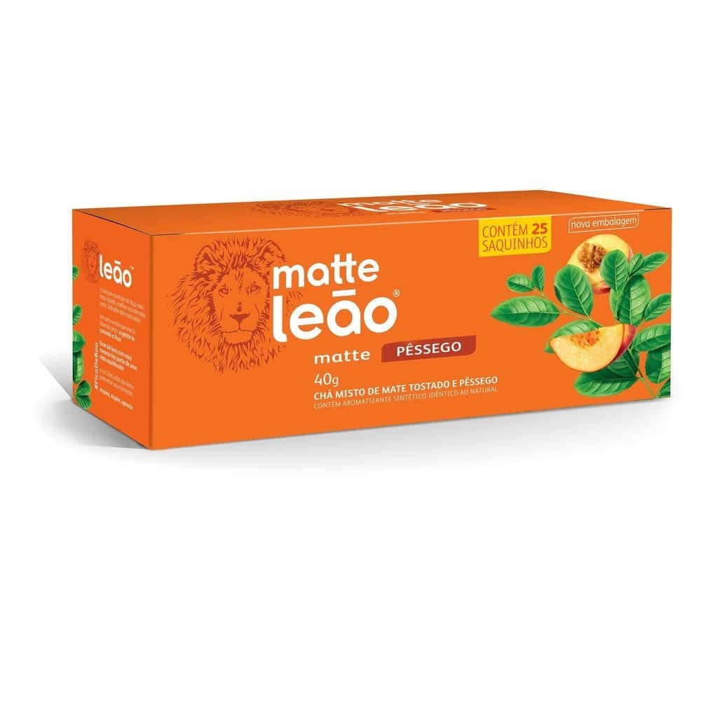 Chá Matte Pessego Leão: Sabor e Energia!