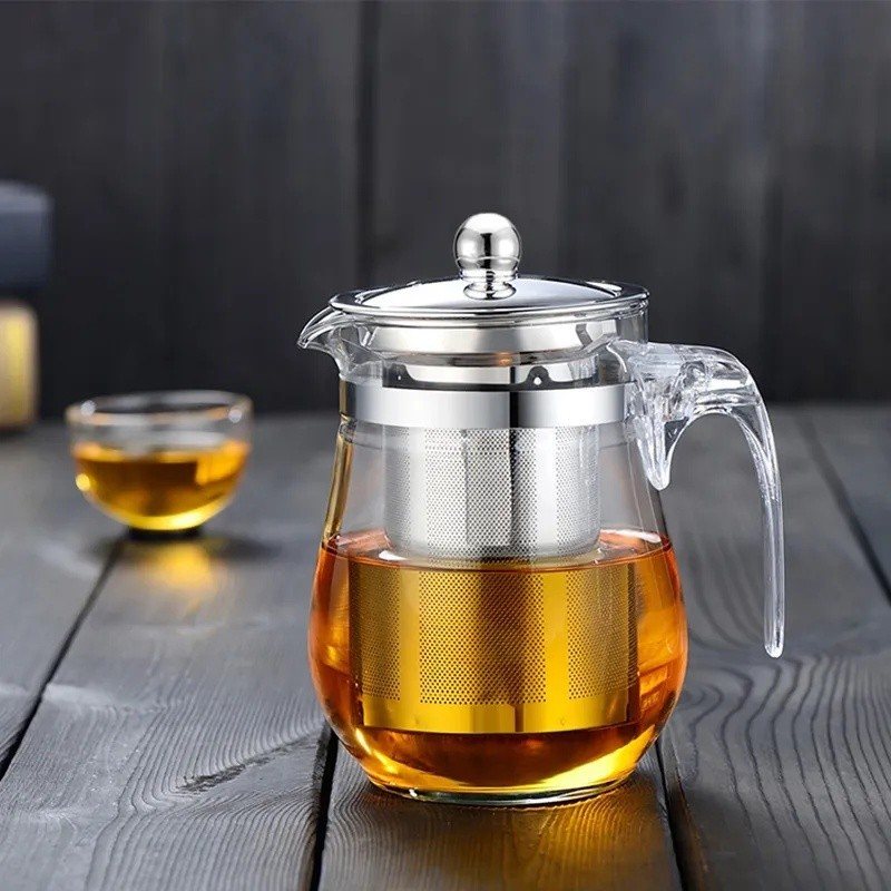 Chaleira de Vidro com Infusor: Chá Perfeito!