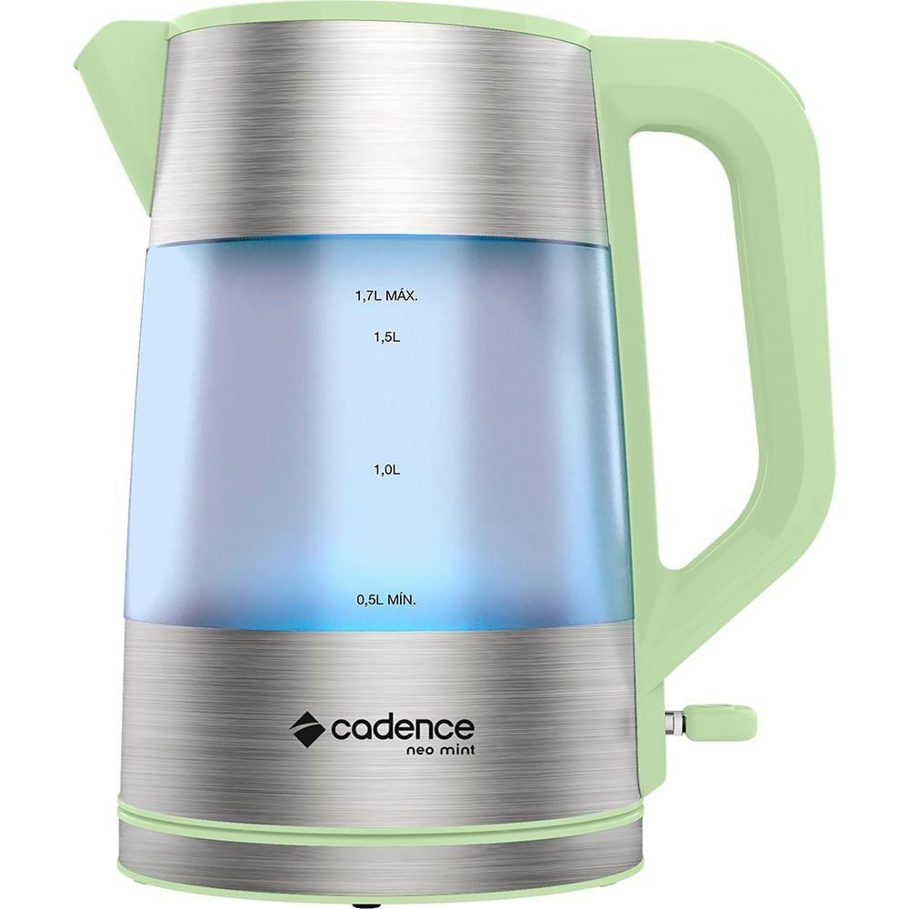 Chaleira Elétrica Cadence 1,7L: Neo Mint Collection