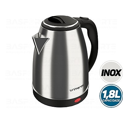 Chaleira Elétrica Inox Unitermi: Água Quente Rápido!