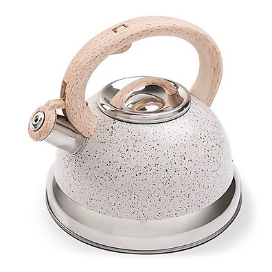 Chaleira Roma Brinox: Apito e Design Vanilla 2,7L
