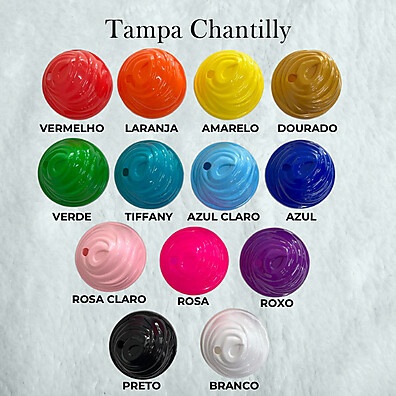 Kit 20 Copos Twister Personalizados com Glitter e Tampa Chantilly