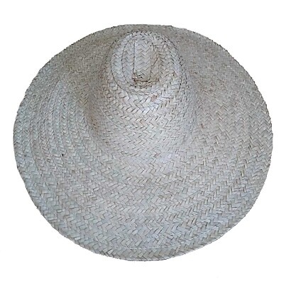 Chapéu de Palha Buriti Gigante com Aba 15cm – Proteção Total na Praia
