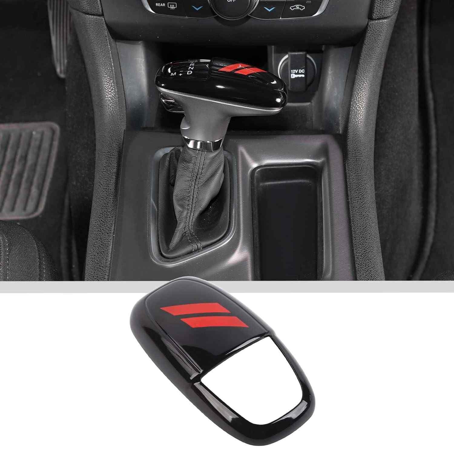 Acabamento Premium para Botões de Câmbio JWWY - Dodge Challenger, Charger e Durango (Vermelho)
