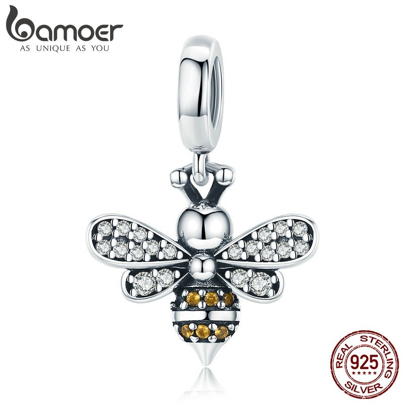 Charme Abelha Bamoer 925: Elegância para Pulseiras