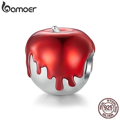 Charme Maçã Bamoer 925: Elegância em Prata