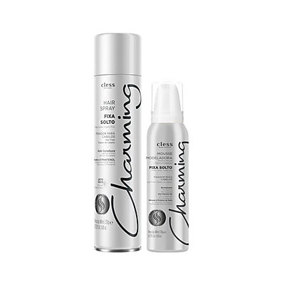Charming Fixa Solto: Kit Spray + Mousse