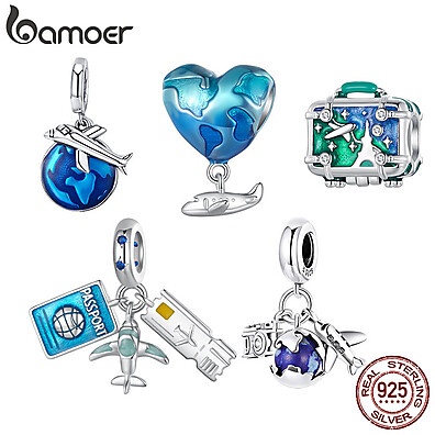 Charms Bamoer 925: Abrace a Aventura!