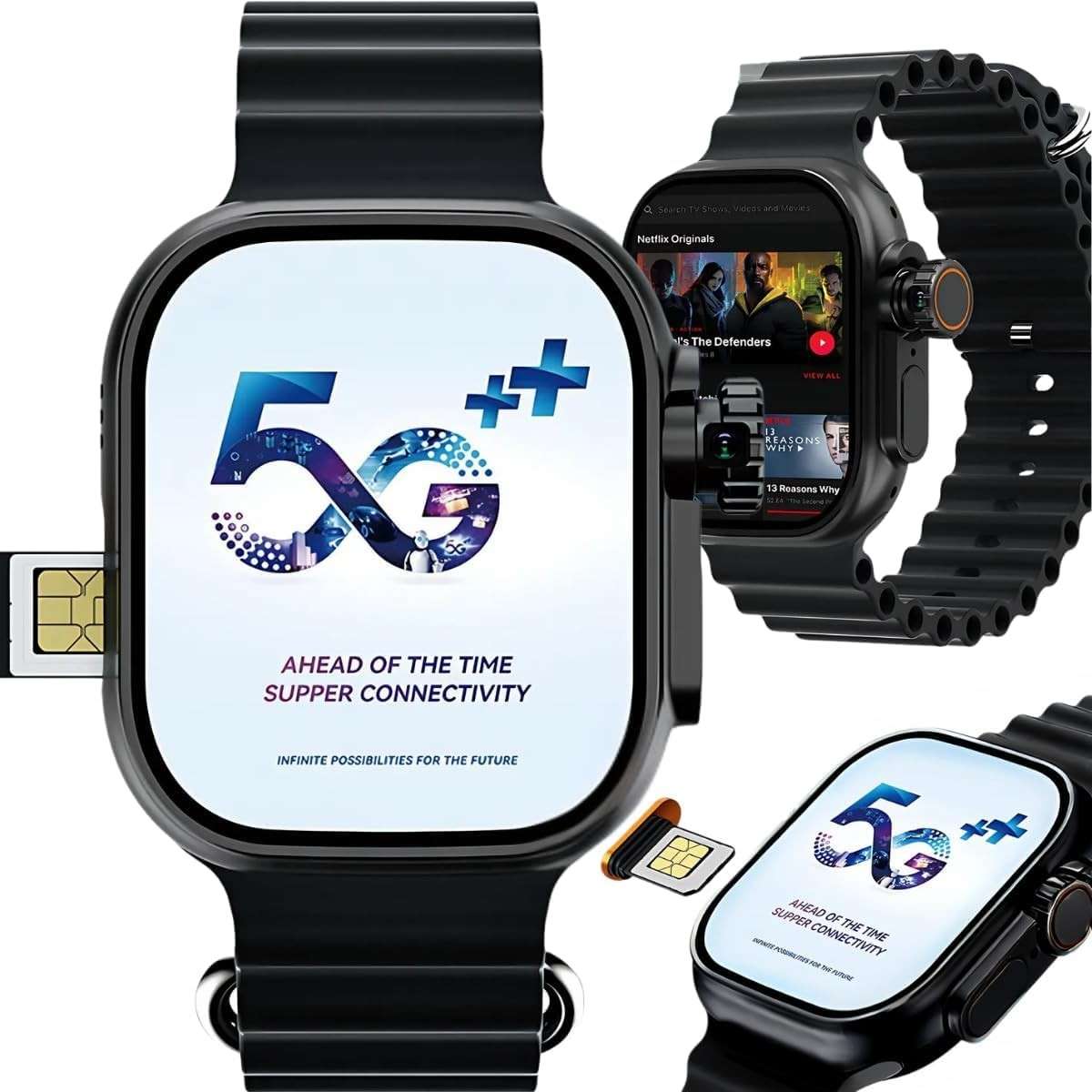Smartwatch 5G Ultra 3 AI: O Futuro no Seu Pulso com 16GB, Câmera, NFC e ChatGPT