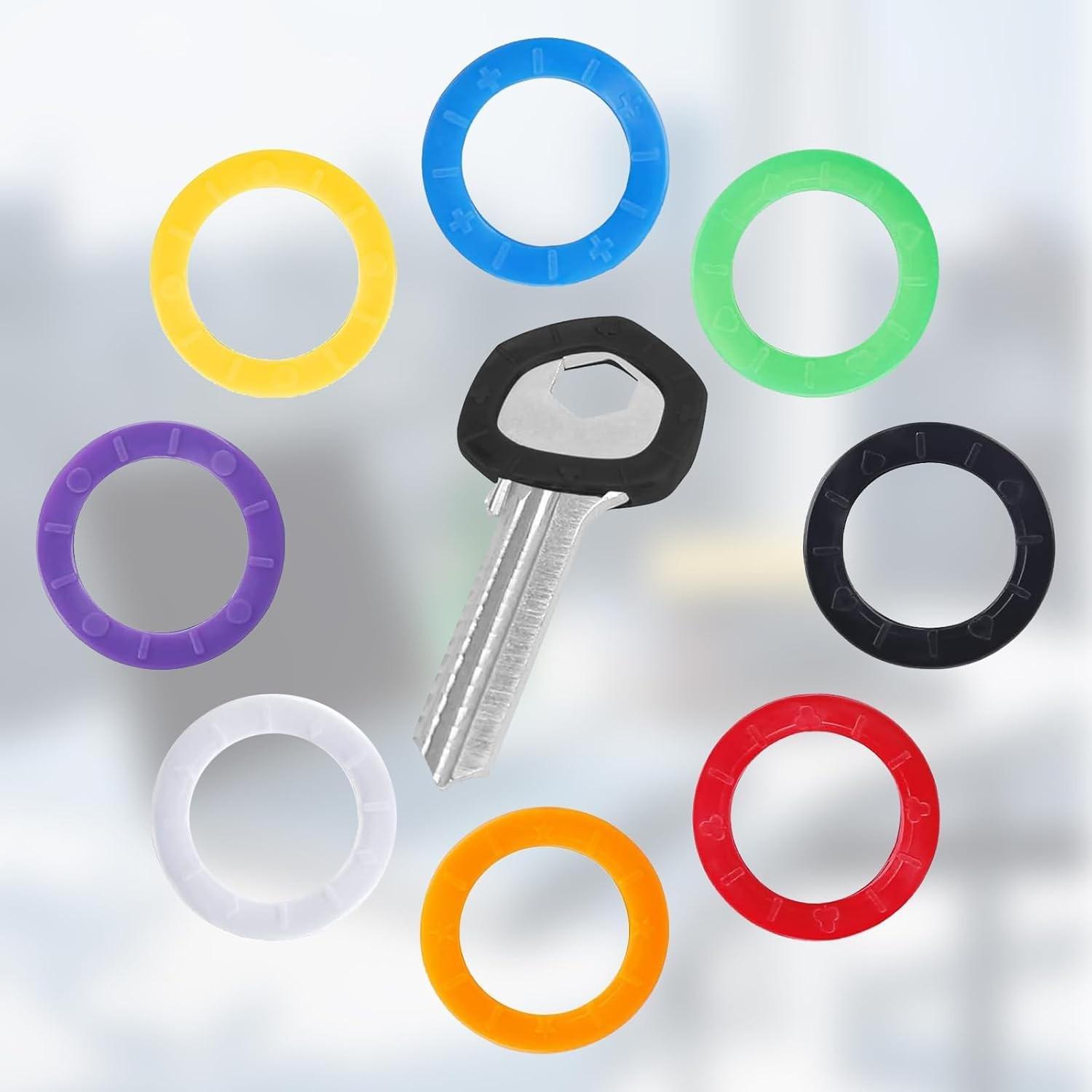 Protetores de Chave Redondos 2" - 24 Peças em 8 Cores Vibrantes