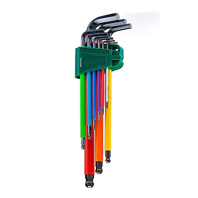 Chave Allen Sata: Jogo 9 Peças 1,5 a 10mm