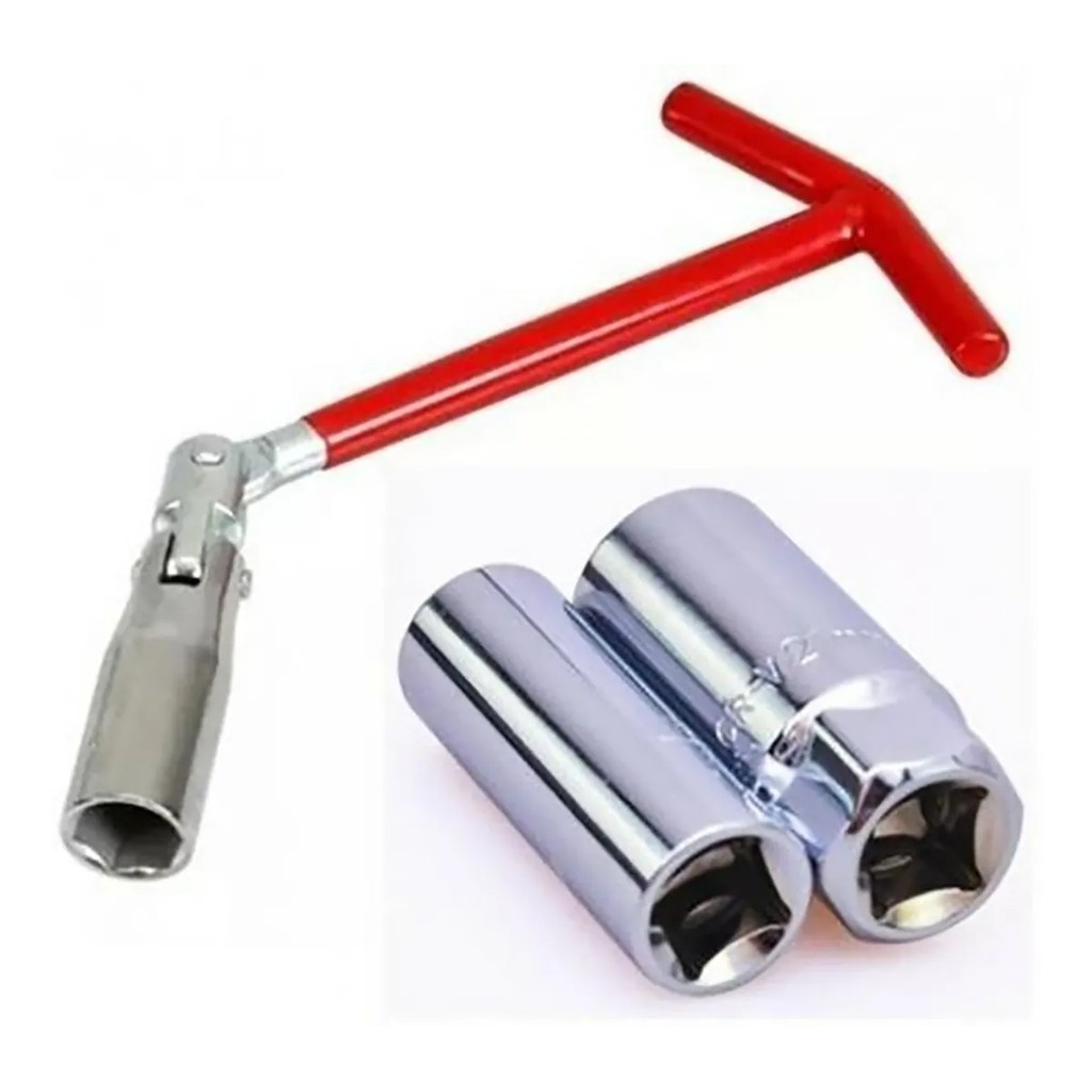Chave de Vela Articulável 16/21mm: Soquete Universal para Manutenção Fácil