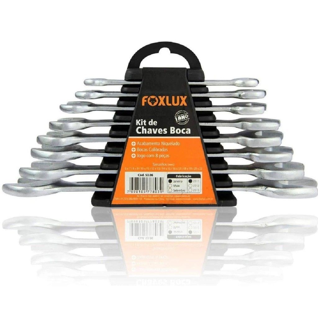 Chave Fixa Foxlux: Jogo Completo 6 a 22mm