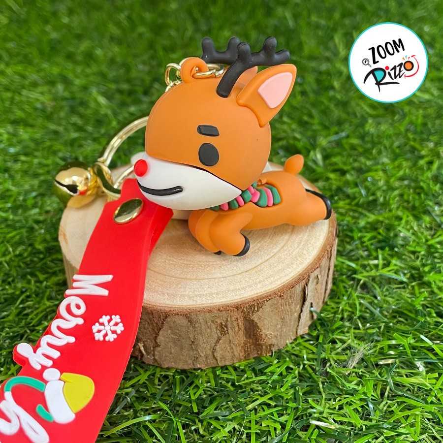Chaveiro Rena de Natal: Alegria Festiva!