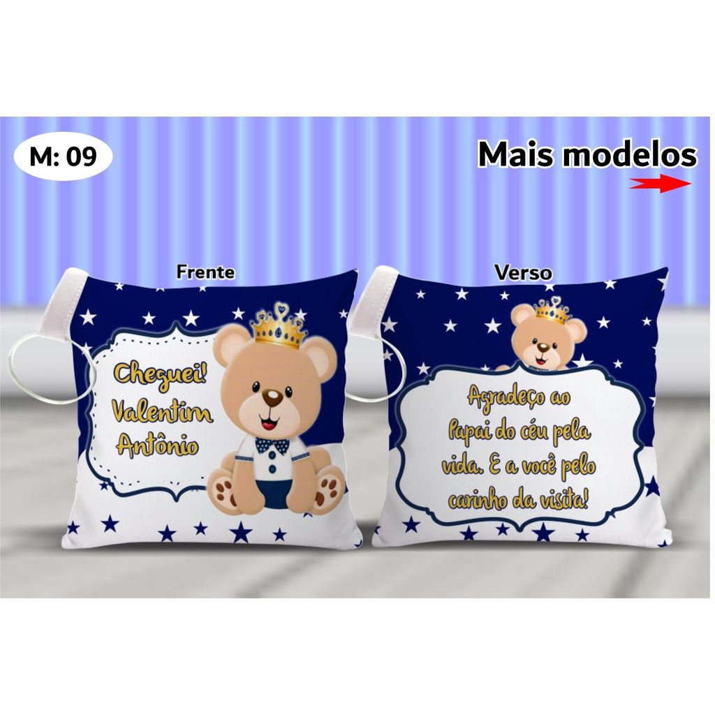 Chaveiro Ursinho Príncipe: 45 Lembrancinhas Maternidade!