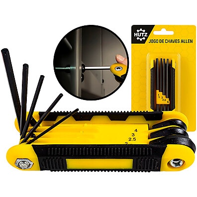 Chaves Allen Hutz: Kit 8 Peças Profissional