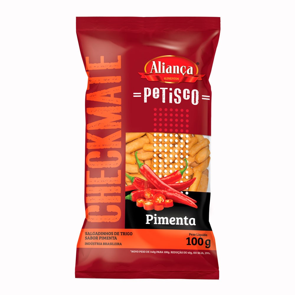 Checkmate Pimenta: O Salgadinho Picante Que Vence!