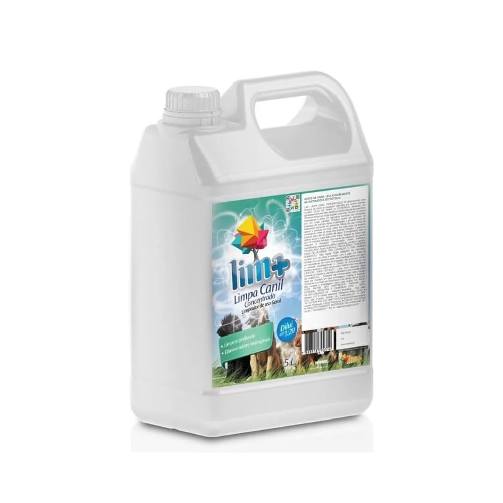 LIM+ - Limpa Canil e Tira Cheiro de Xixi de Pets e Gatos - 5L