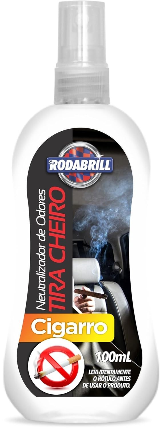 Tira Cheiro Cigarro Rodabrill 100ml: Elimine Odores e Renove o Ar do Seu Carro