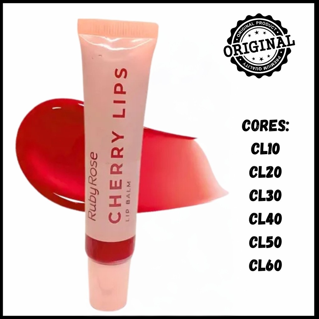 Cherry Lips Ruby Rose: Lábios Hidratados e Cor Suave