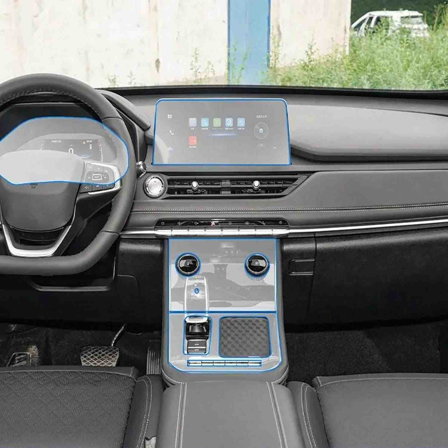 Protetor de Tela GPS Antiarranhões TPU para Chery Tiggo 8 2023-2025 - Navegação Impecável