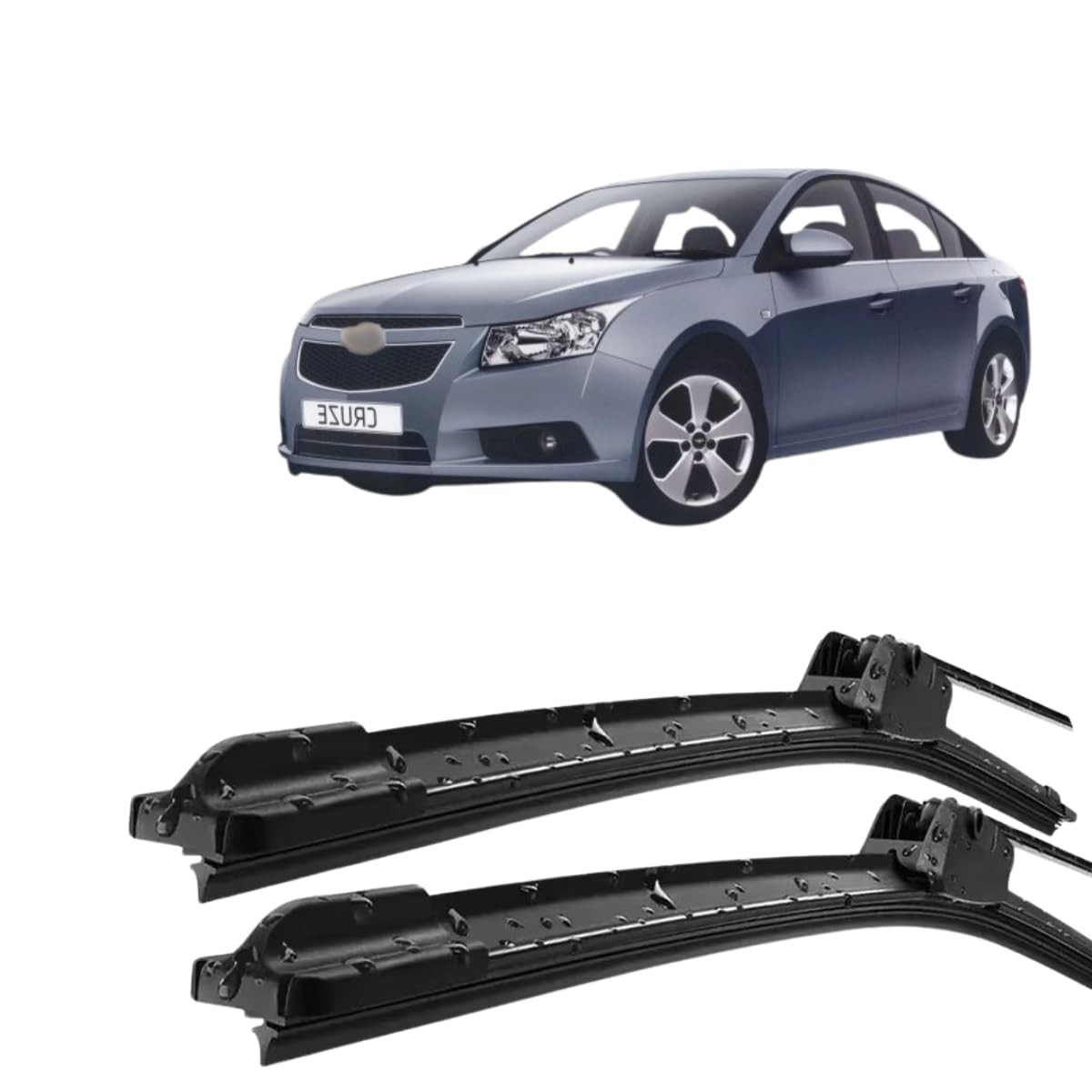 Palhetas Limpador Parabrisa Silicone para Chevrolet Cruze 2011-2013 (Tipo Gancho)