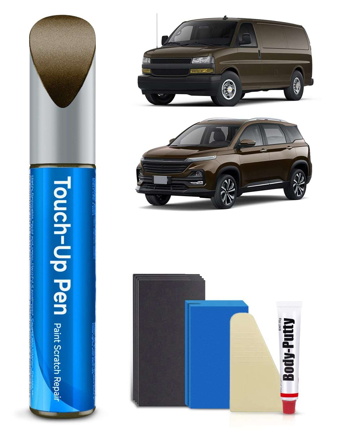 Kit de Tinta de Retoque para Chevrolet - GWX/WA105V Terra Mocha Metallic - Reparo de Arranhões com Cor Exata de Fábrica